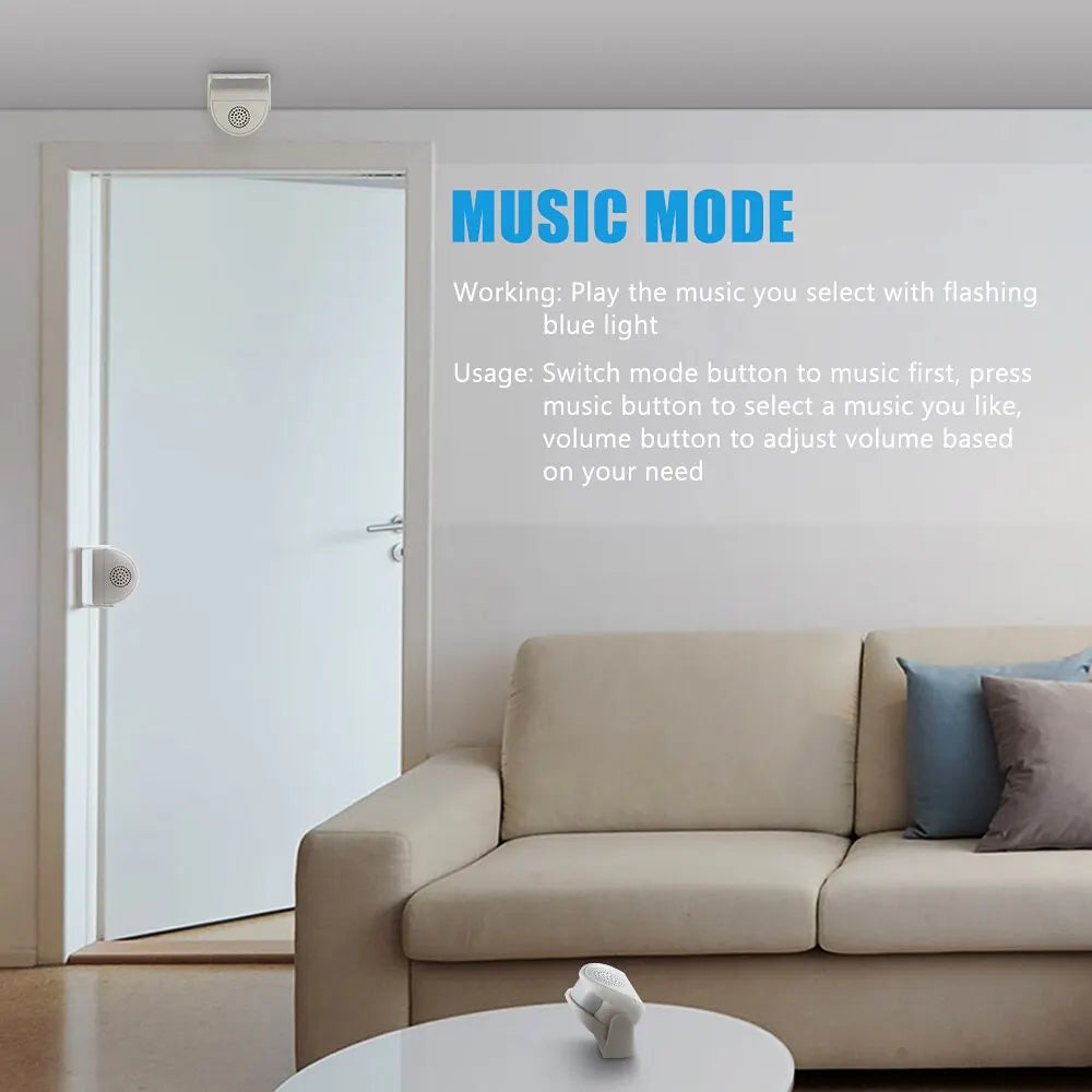 PIR Motion Sensor Welcome Chime Alarm for Shop and Home