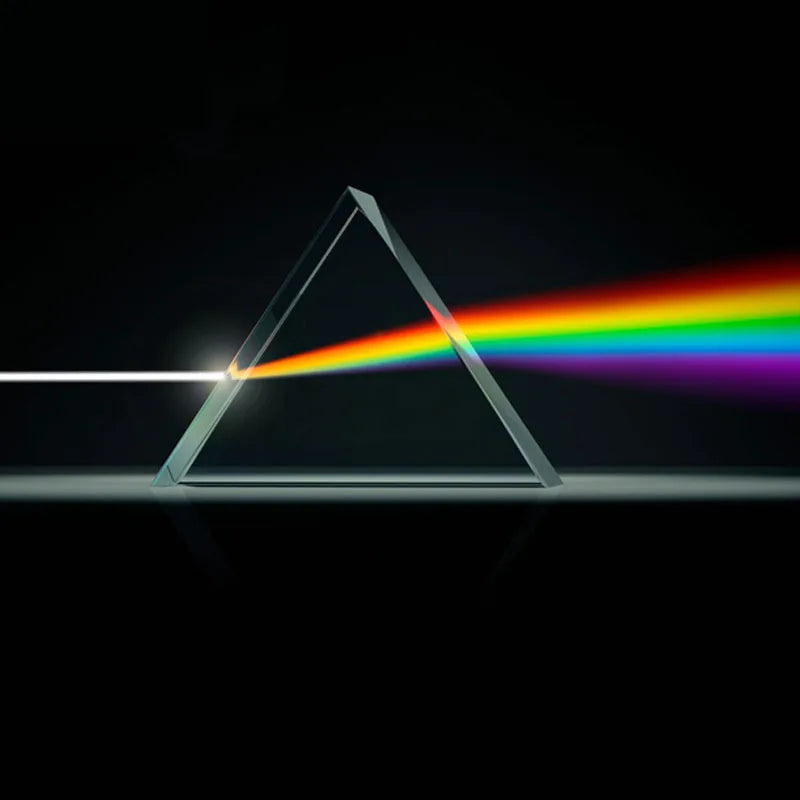 Triangular Glass Prism for Light Experiments