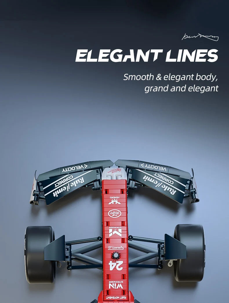 1:8 Race Cars 1770PCS Building Set – Collectible Model Car Kit