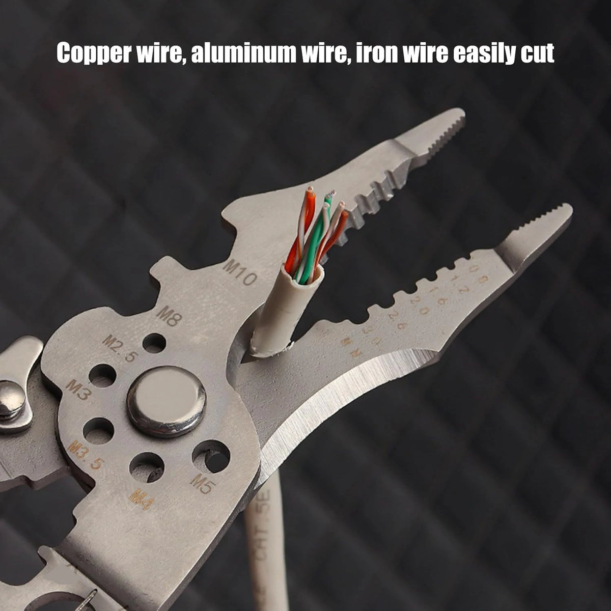 Multifunction Wire Stripping and Crimping Pliers