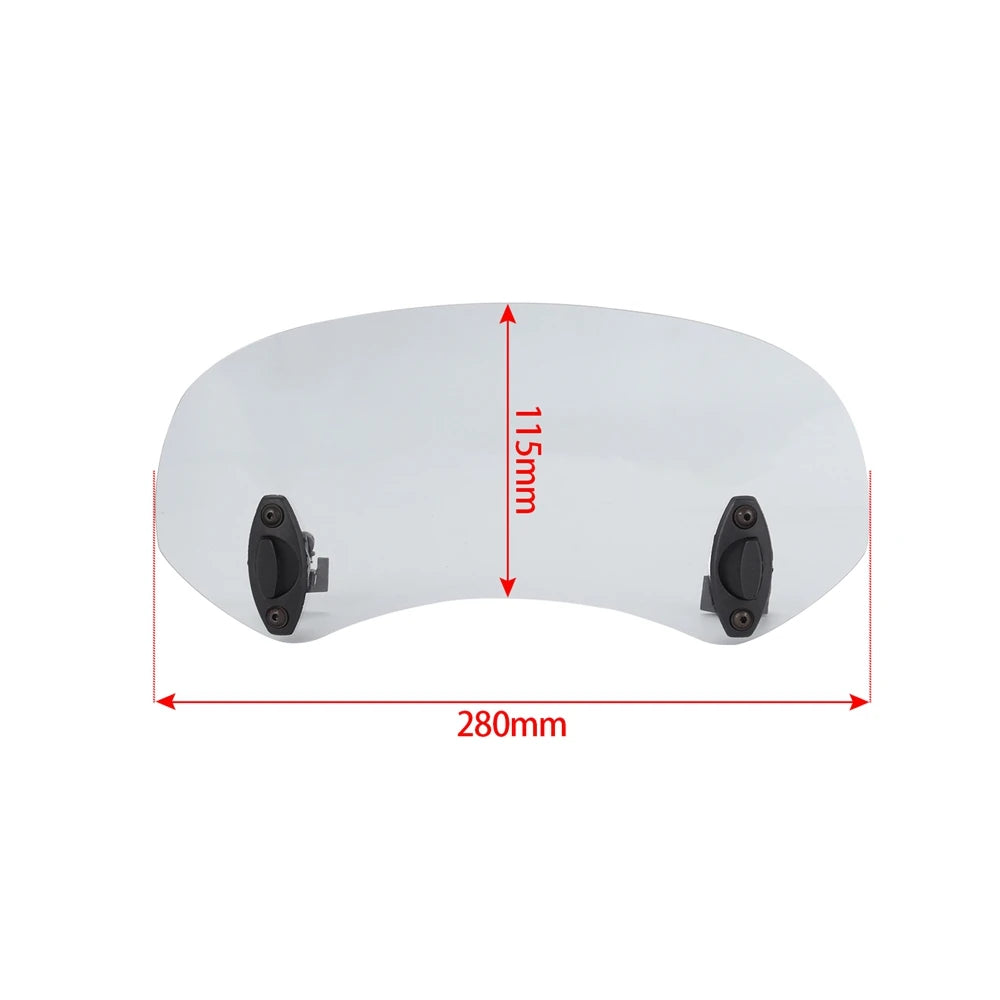 Motorcycle Windshield Extension Spoiler Windscreen Air Deflector For Suzuki VS 600 800 DL650 DL1000 DL250 V-STROM 650 1000 XT