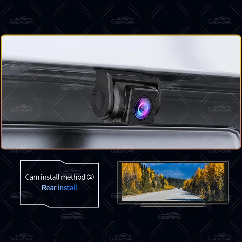 FHD 1920x1080P Car Rear View Camera Waterproof 2.5MM Jack Back Reverse Camera Parking Assistance for DVR Dashcam T30 K50