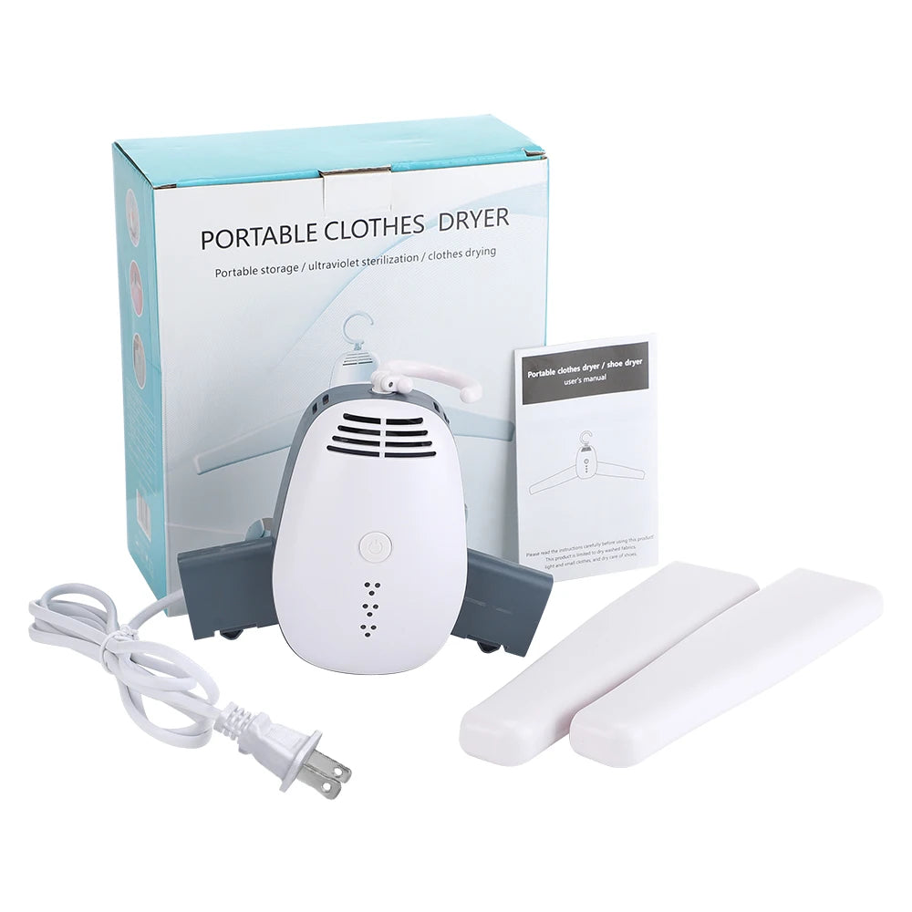 Electric Clothes Drying Rack Hang Clothes Dryer UV Sterilization Portable Travel Home Business Mini Folding Clothes Heater