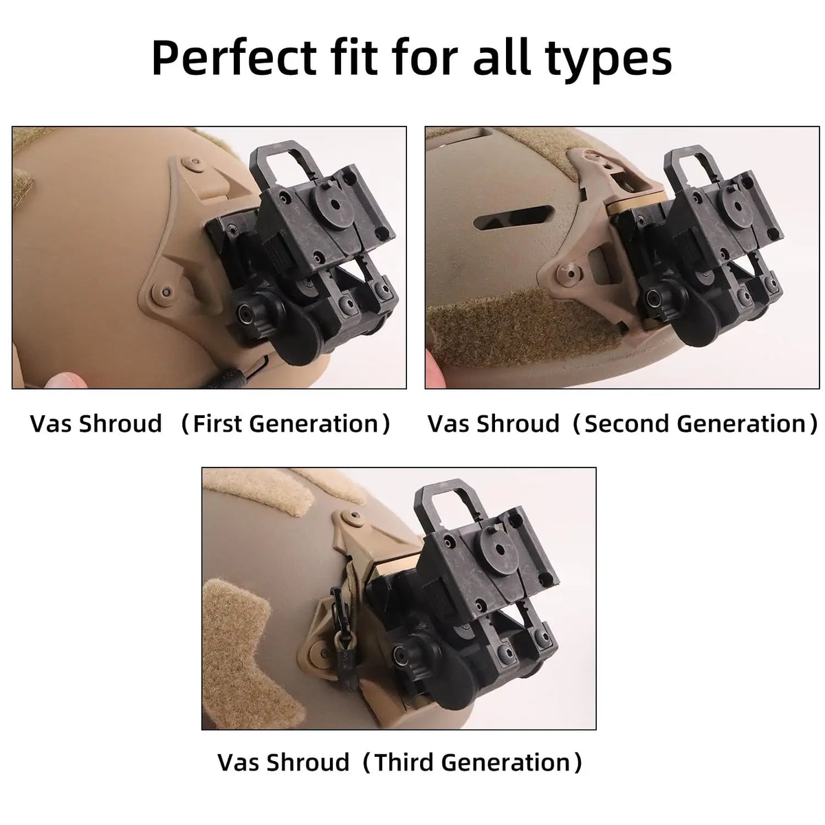 BOOIU Metal/Nylon L4G24 NVG Helmet Mount Holder for PVS15/18 GPNVG18 Goggle Night Vision Stent Outdoor Tactical Helmet Bracket