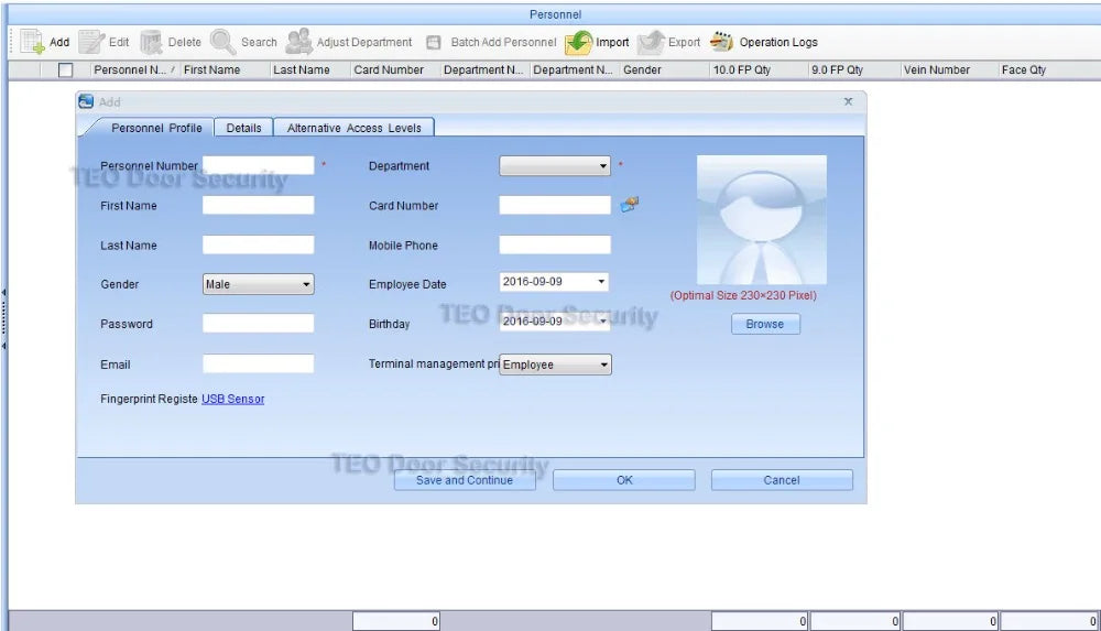 Docházkový terminál ZKTeco na otisky prstů s Wi‑Fi a 3000 šablonami