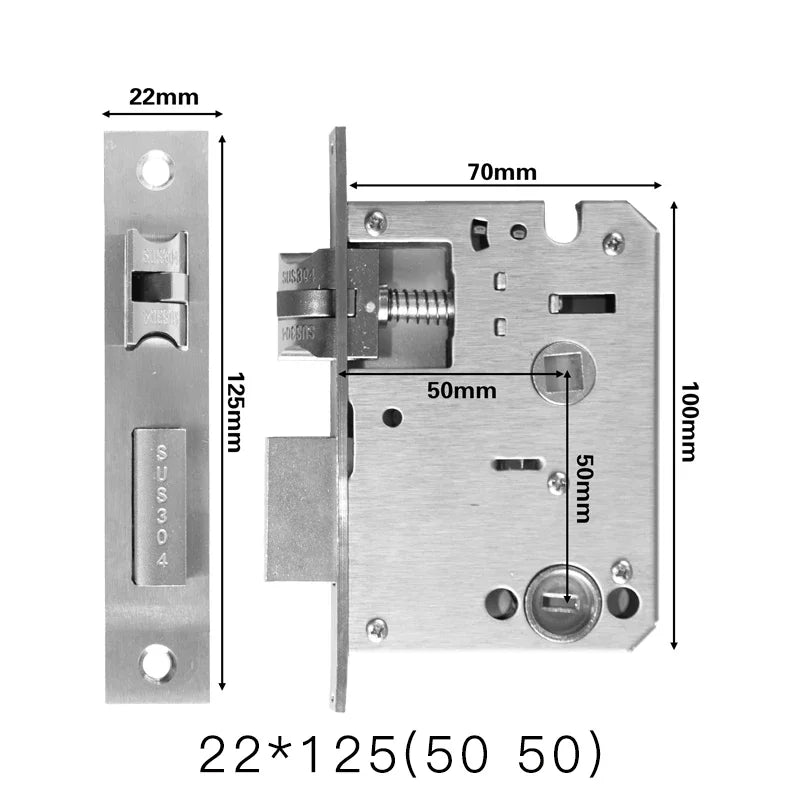 Mortise Lock Body for Compatible Smart Locks