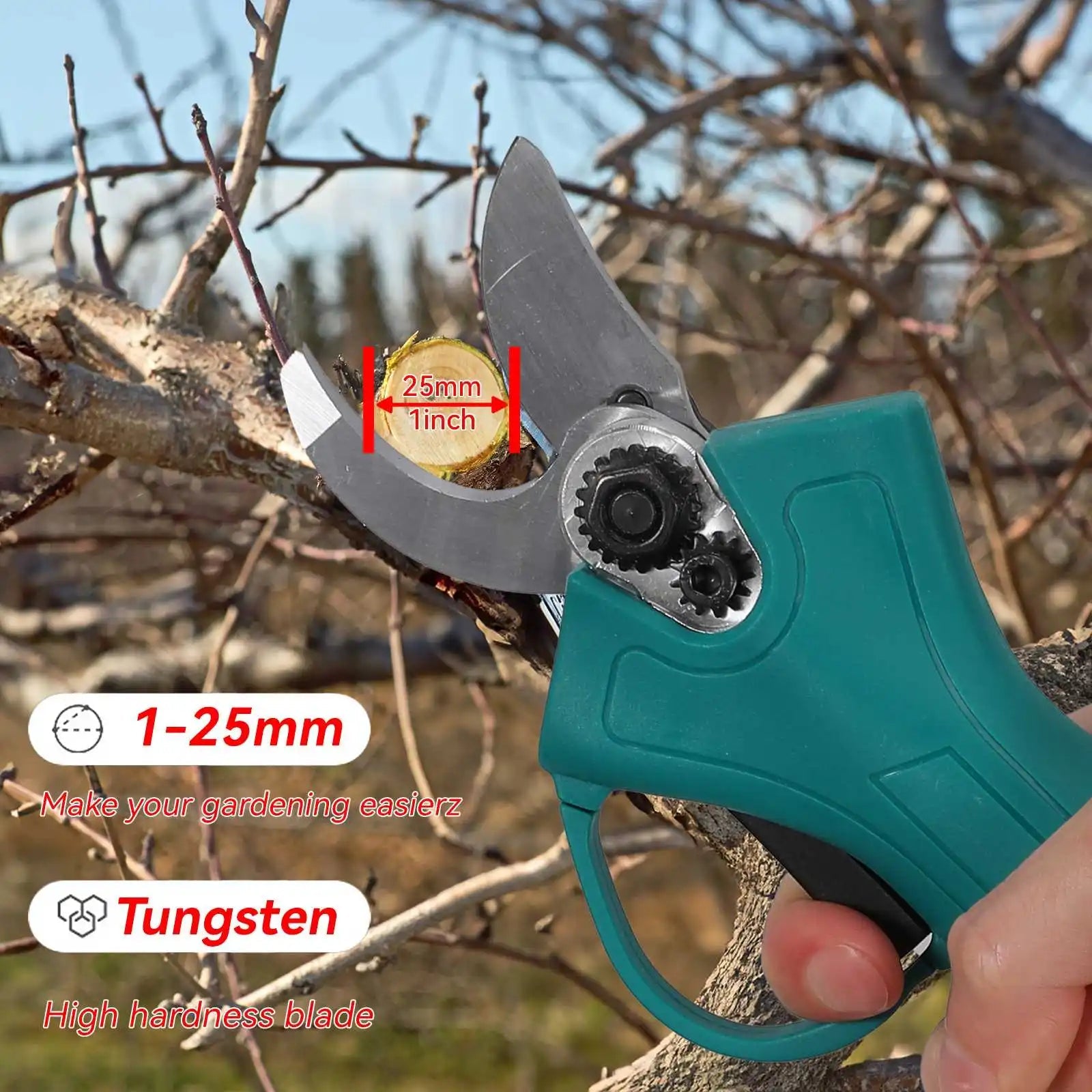 Brushless Electric Pruning Shears Garden Fruit Tree Bonsai Cordless Electric Garden Scissors Garden Tool for Makita Battery