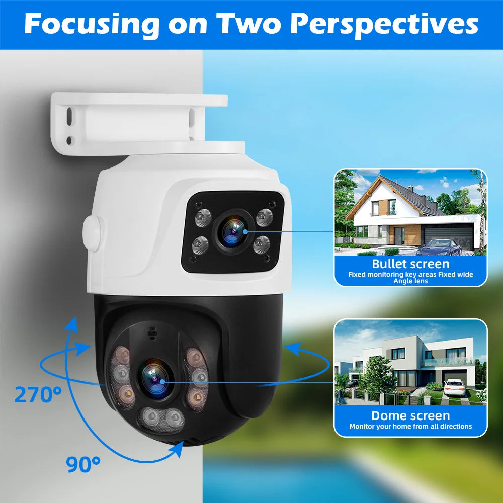 KERUI PoE 8-Channel Security Camera System with 6MP Dual Lens