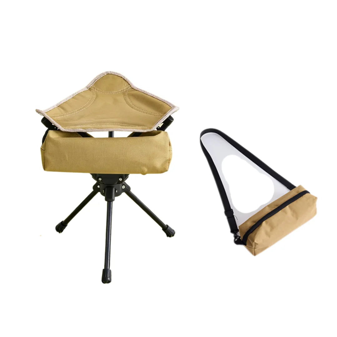 360° Swivel Camping Stool for Hiking, Fishing and Travel