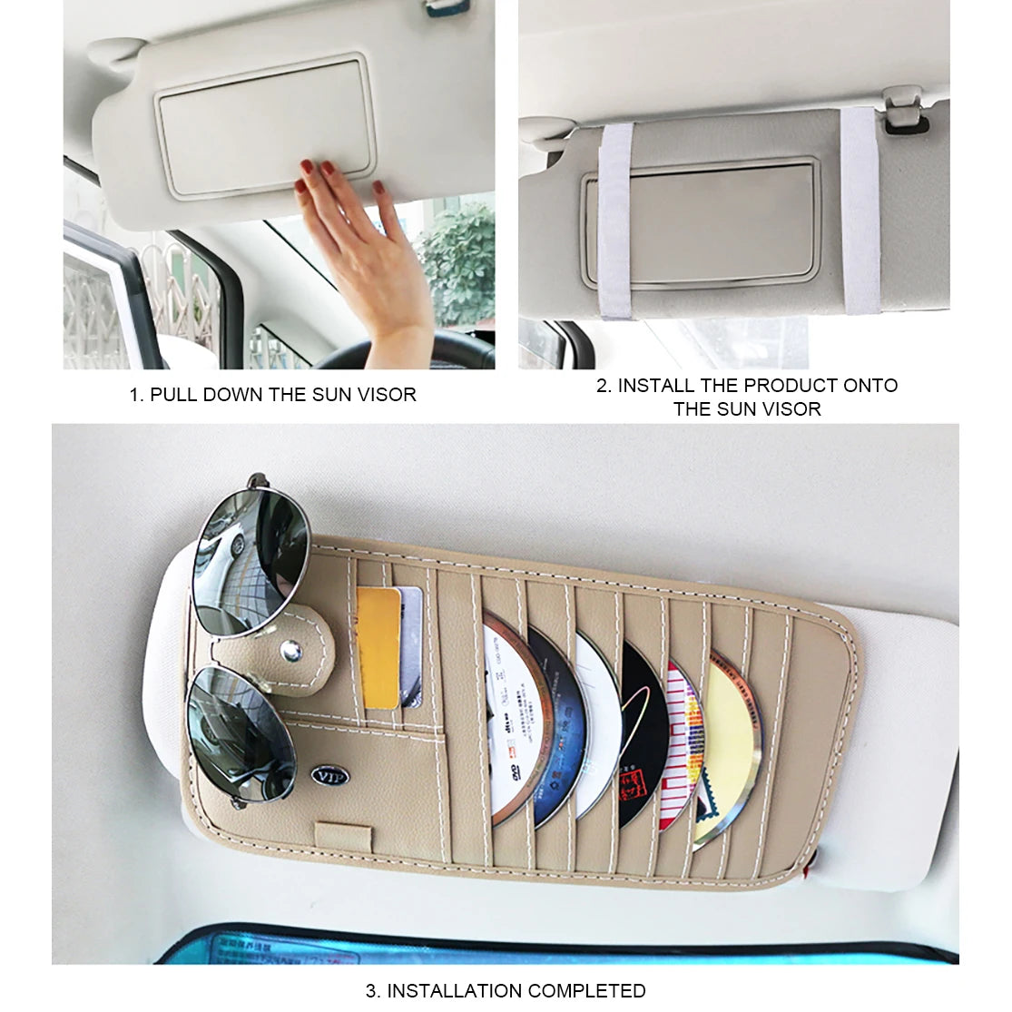 Car Sun-Visor CD and Essentials Organiser