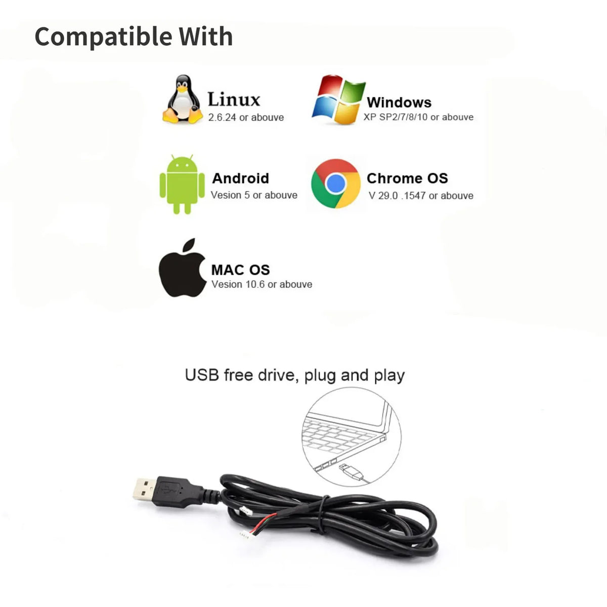 Global Shutter 210fps Monochrome VGA Mini USB Camera with CS Lens