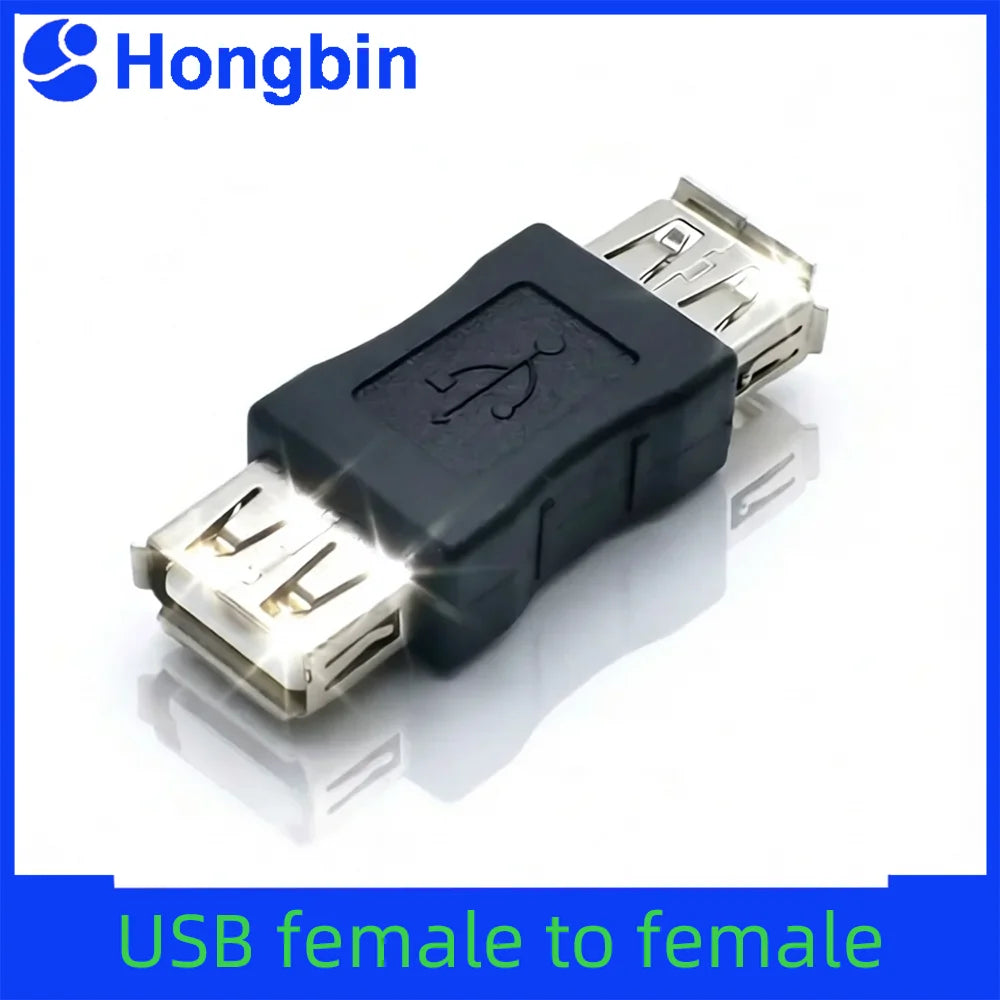 Konektor USB samica-samica; adaptér USB2.0 s konektormi samica; dvojité rozhranie samica pre počítač