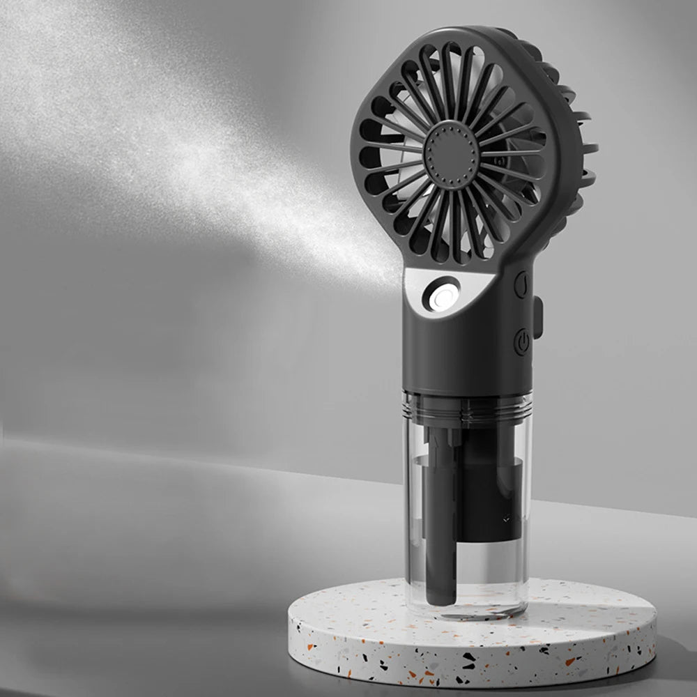 Rechargeable Misting Handheld Fan