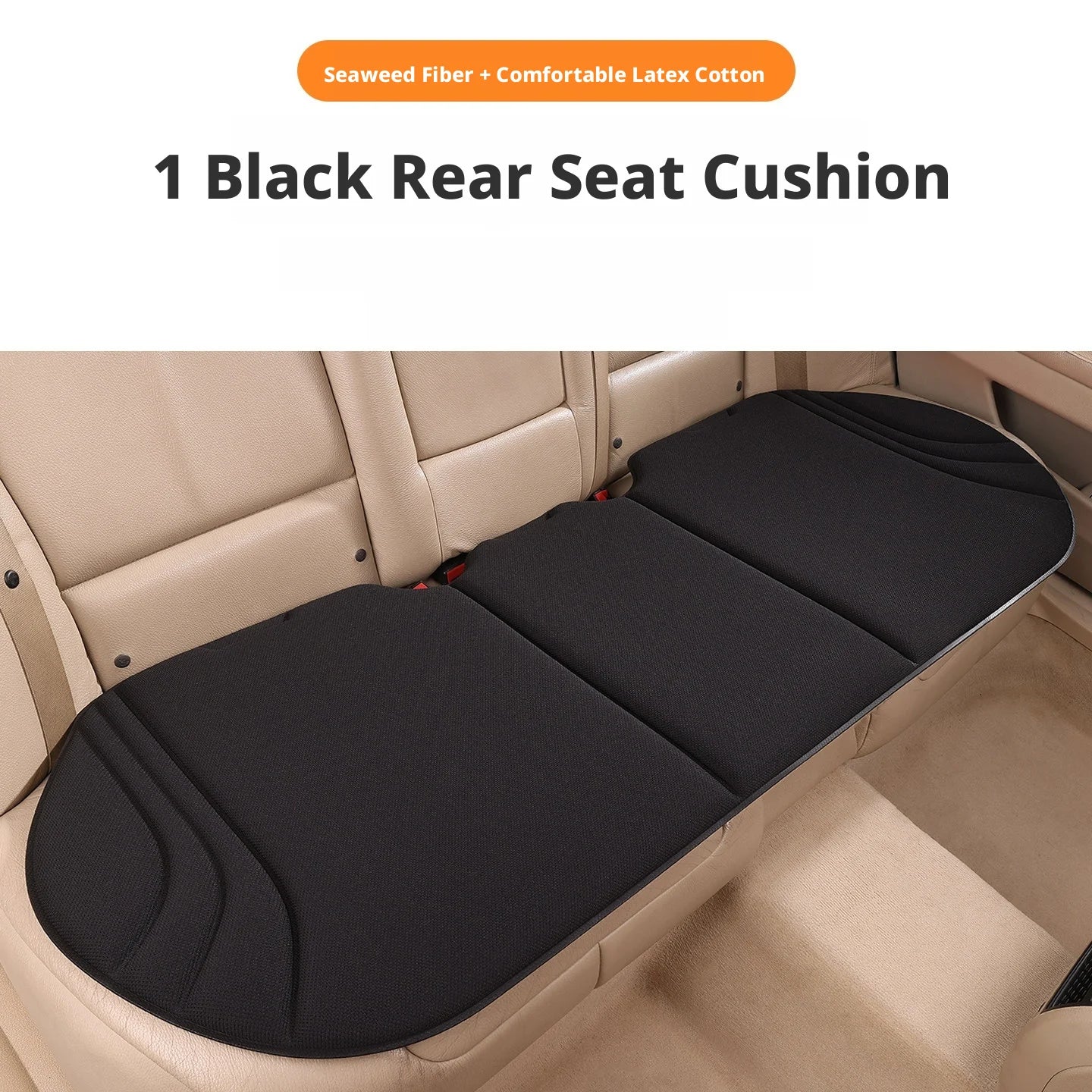 Breathable Car Seat Cushion with Latex Support