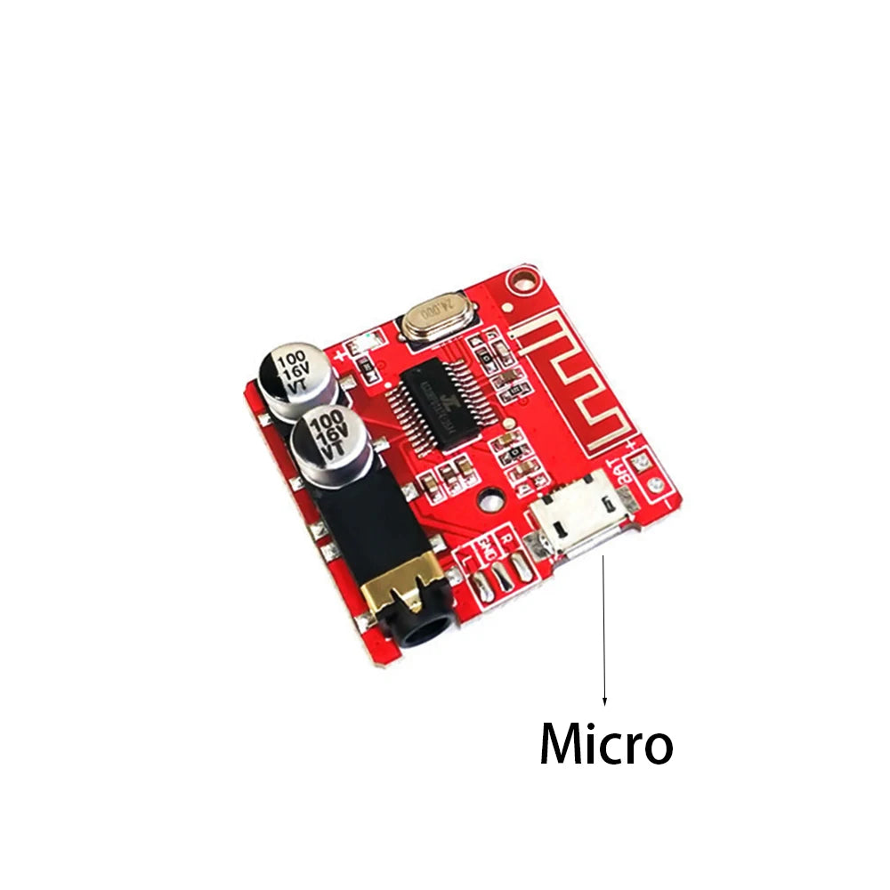 Bluetooth Audio Receiver Board Bluetooth 5.0 MP3 Lossless Decoder Board Wireless Stereo Music Module 3.7-5V XY-BT-Mini