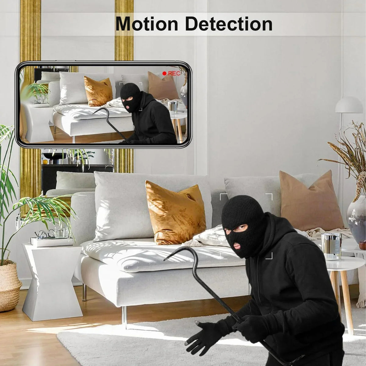Mini WiFi 1080P HD Surveillance Camera with Adjustable Lens
