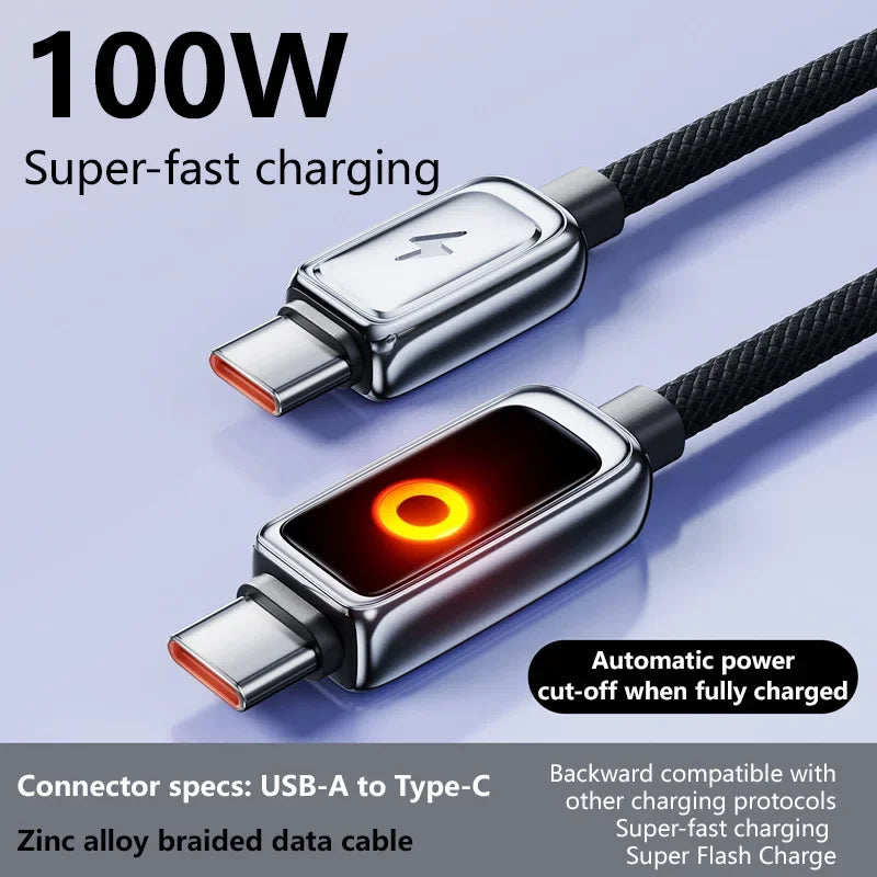 Braided USB-C Charging and Data Cable, 1m or 2m