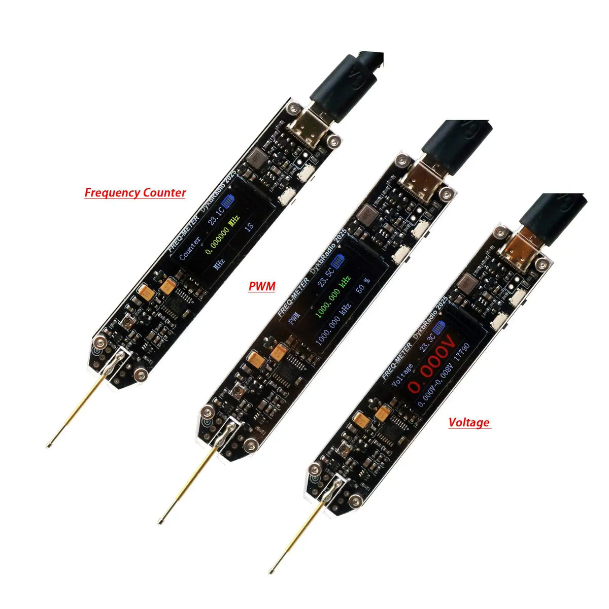 Pen Frequency Counter with Voltage and PWM Functions