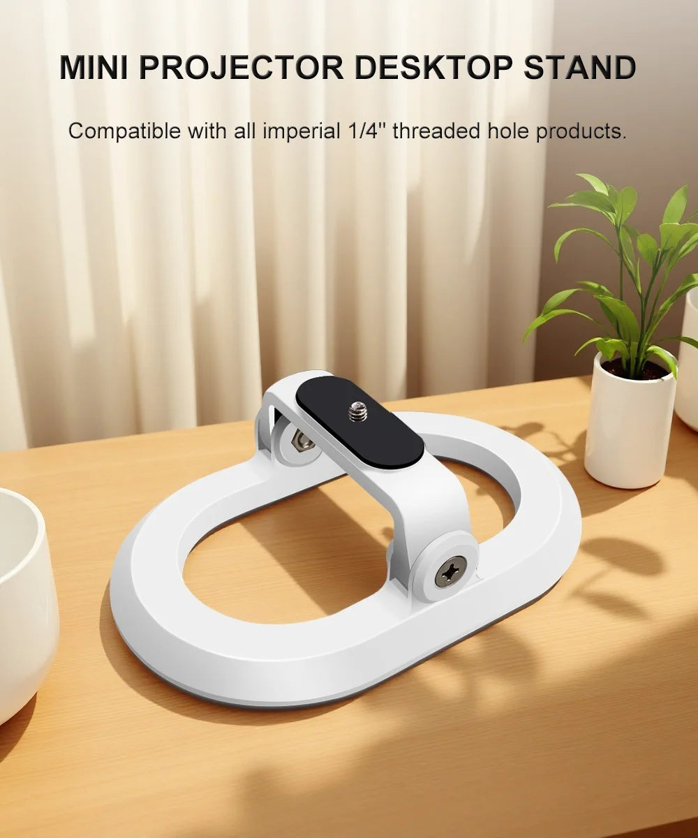 Mini Desktop Projector Stand with Tilt & 1/4-Inch Mount