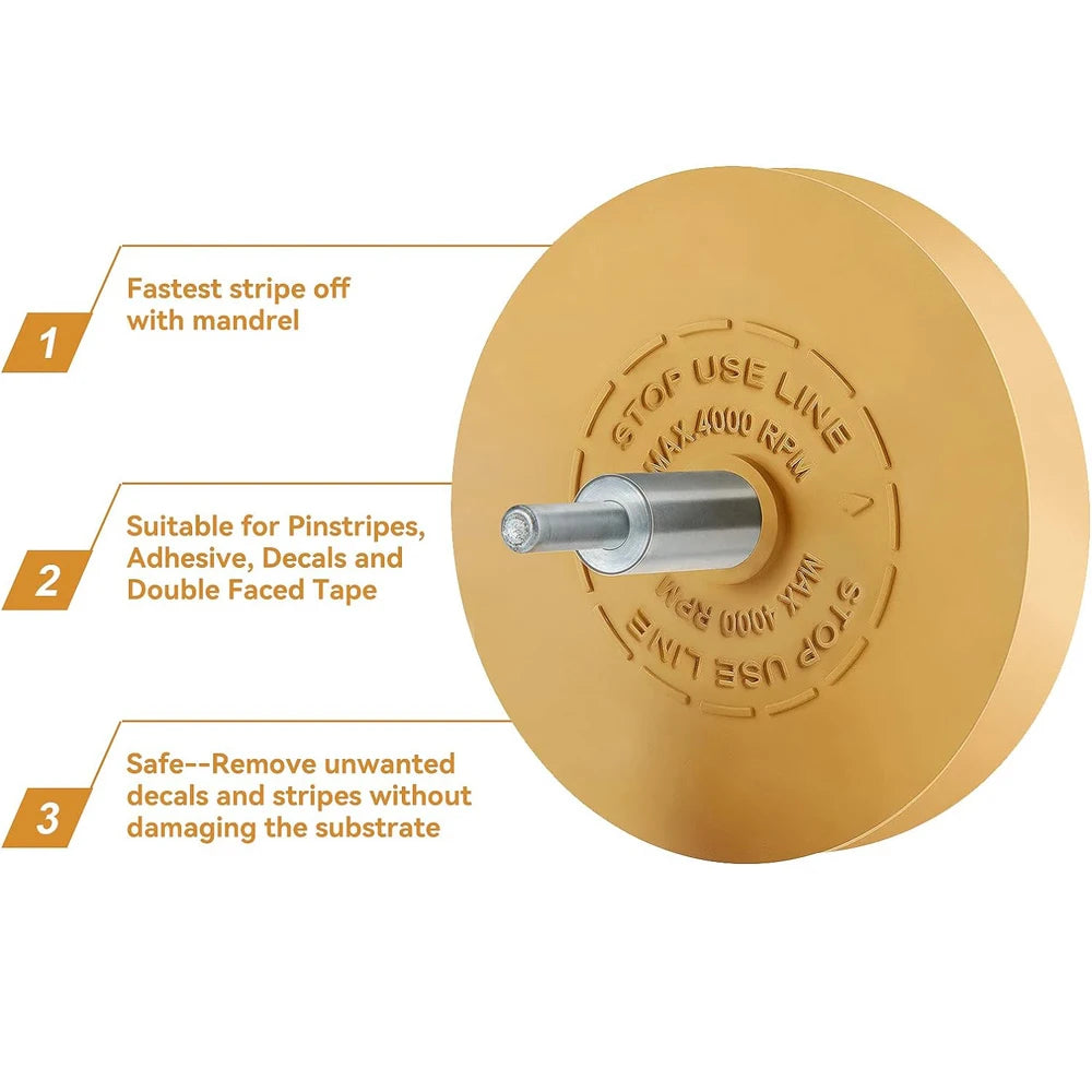 Boor-gemonteerde decal gumper wiel