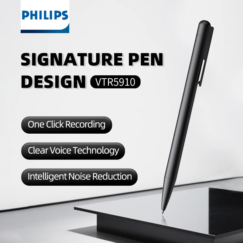 Philips 100% Original Digital Voice Recorder 16GB 64GB Smart Recording Pen Bluetooth VTR5910
Philips 100% Original Digital voiceoptager 16 GB 64 GB Smart optagelsespen Bluetooth VTR5910