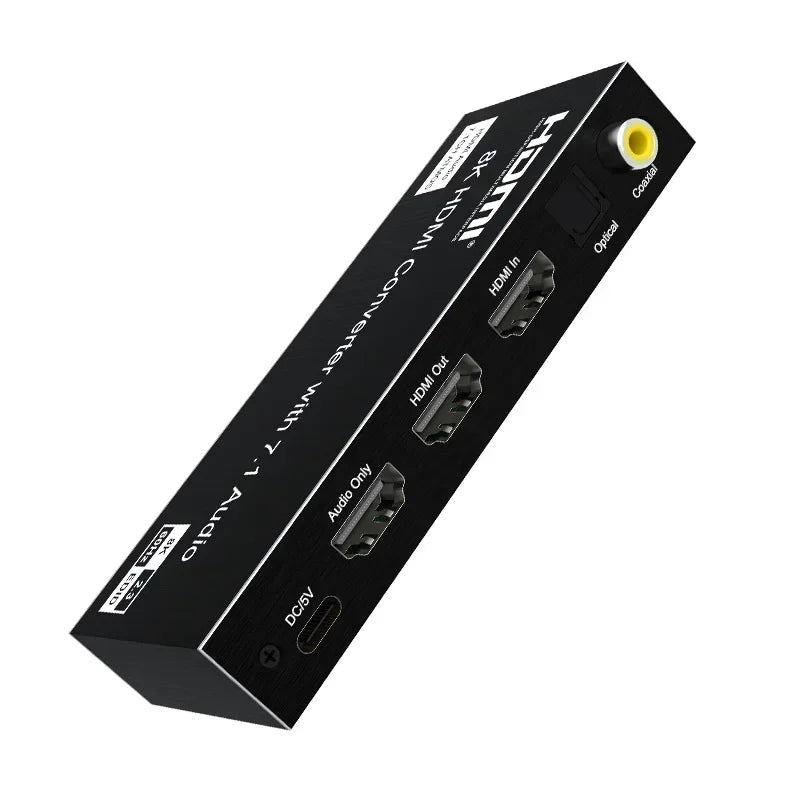 Estrattore audio HDMI 2.1 con uscite ottiche e coassiali