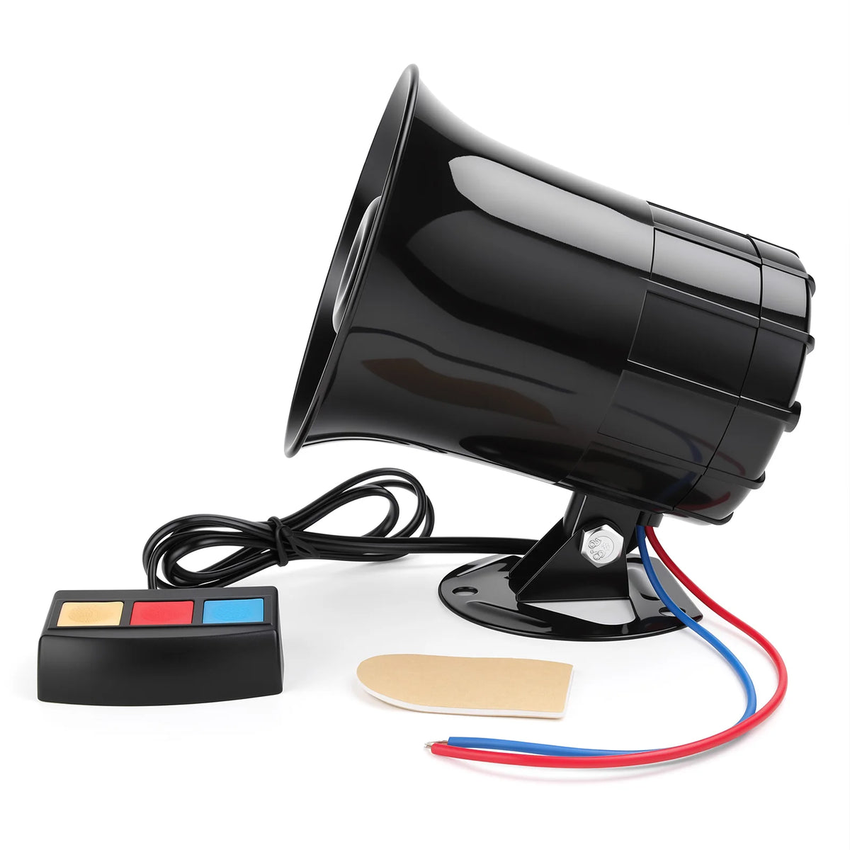 12 V-bilhorn med 3 toner, 110 dB, enkelt trompethorn