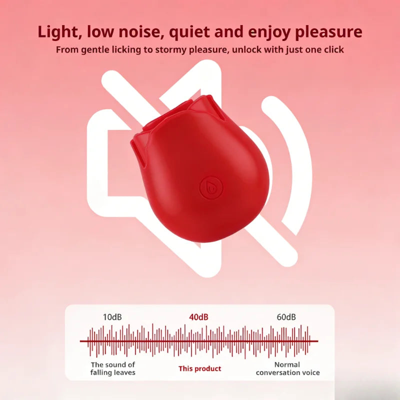 Ružový klitorálny sací vibrátor – USB nabíjateľná hračka na potešenie