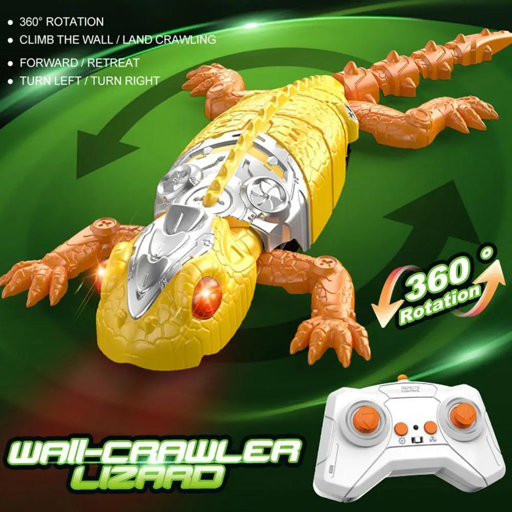 Remote Control Wall Climbing Lizard Robot Toy
