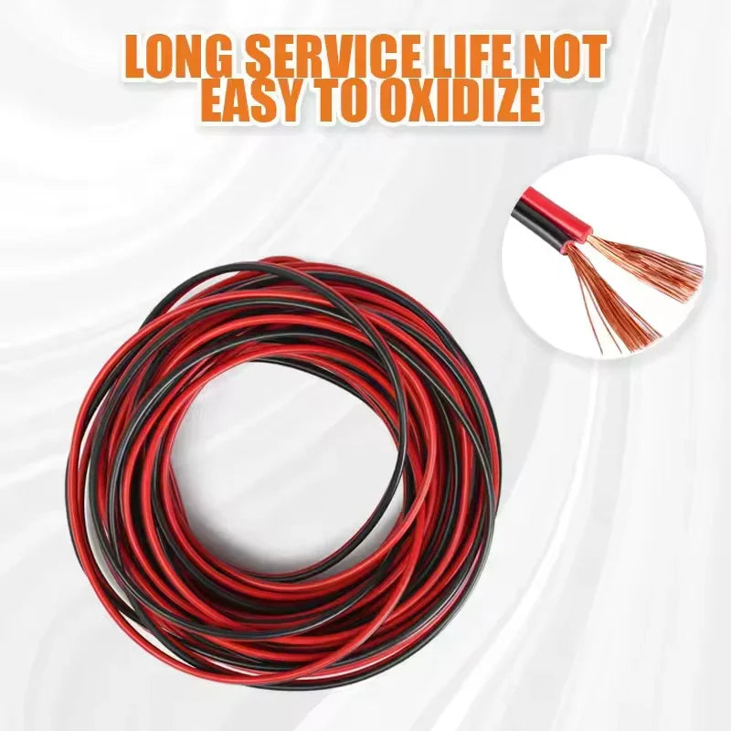 Red/Black Two-Core Speaker Wire, 5m or 10m