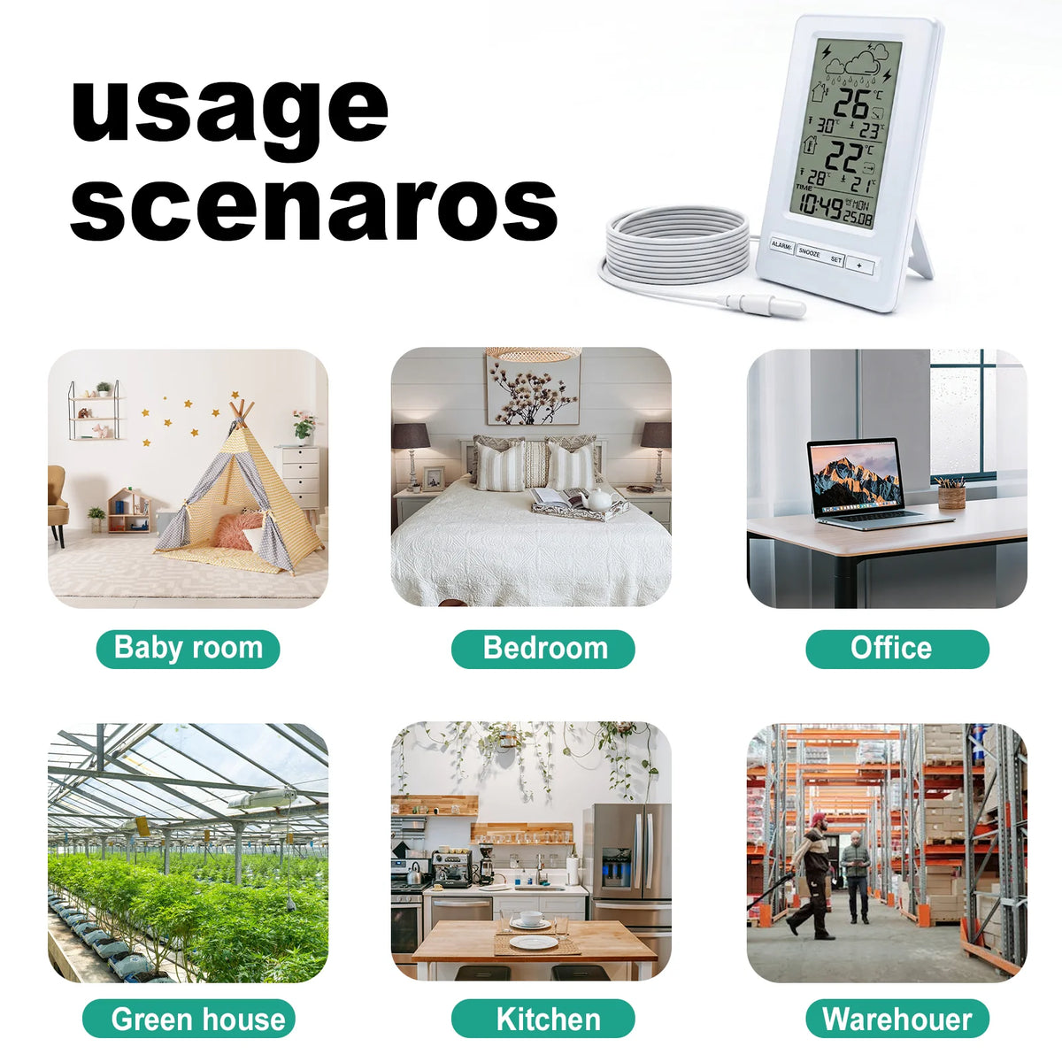 FT0104 Indoor/Outdoor Temperature Weather Station