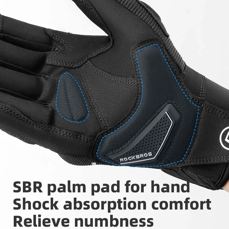 Full Finger Cycling Gloves with Shock-Absorbing Palm Pad