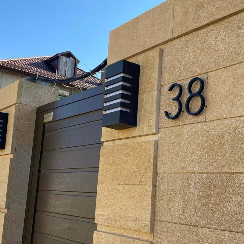 125mm Black Outdoor House Number Sign