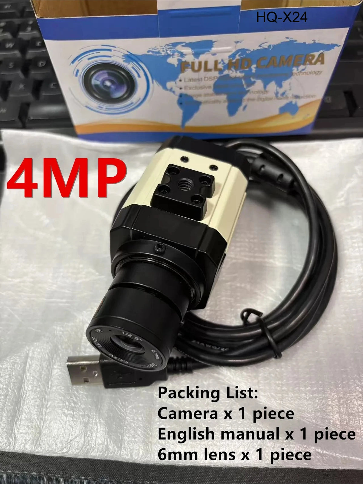 4MP 30fps USB Webcam with Varifocal Zoom Lens