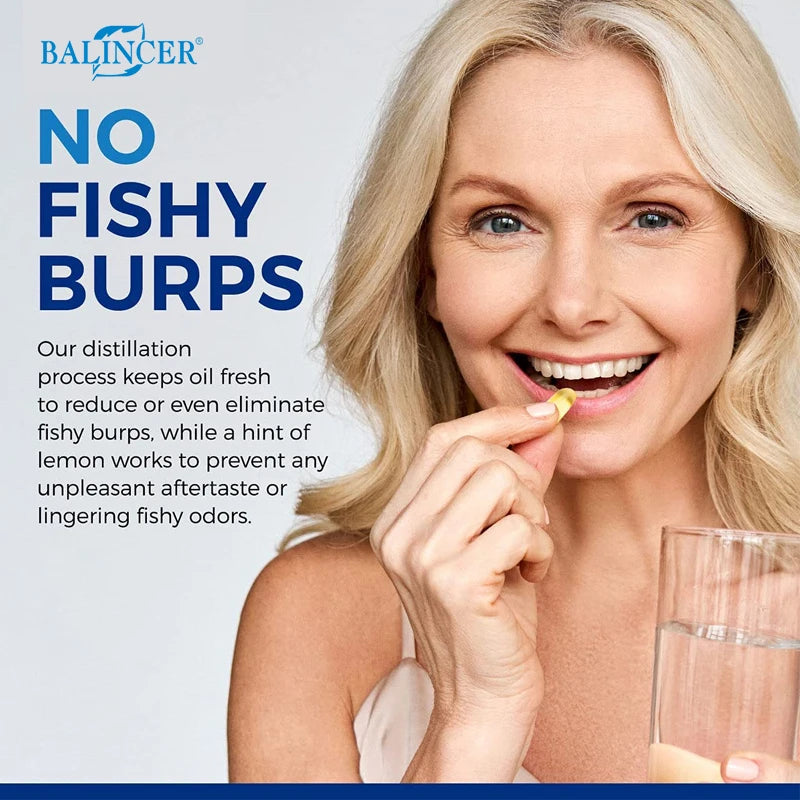 Omega-3 Fish Oil Supplement Capsules