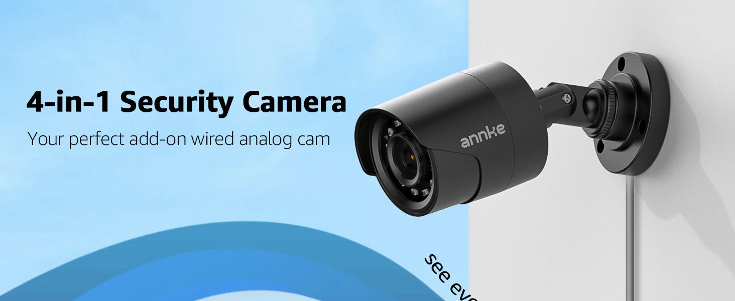 ANNKE 2MP 1080P Outdoor Security Camera with Smart IR