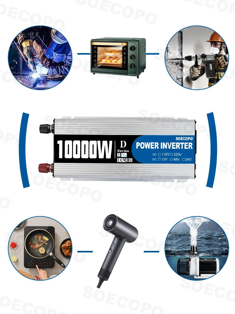 Komplet solcellekit 300W panel, 100A controller, 12V inverter