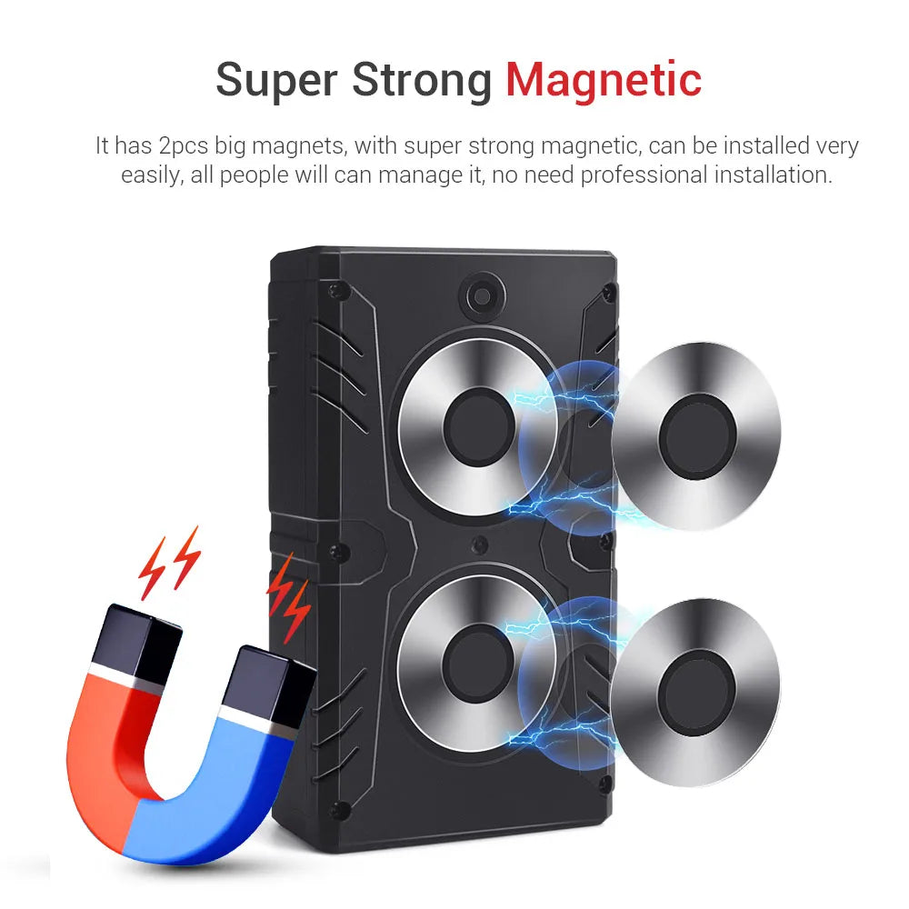 MiCODUS 4G GPS-spårare för bil spårningsenhet ML910G 10000mAh Superstyrk magnetisk bilspårare Flytta vibrera larm