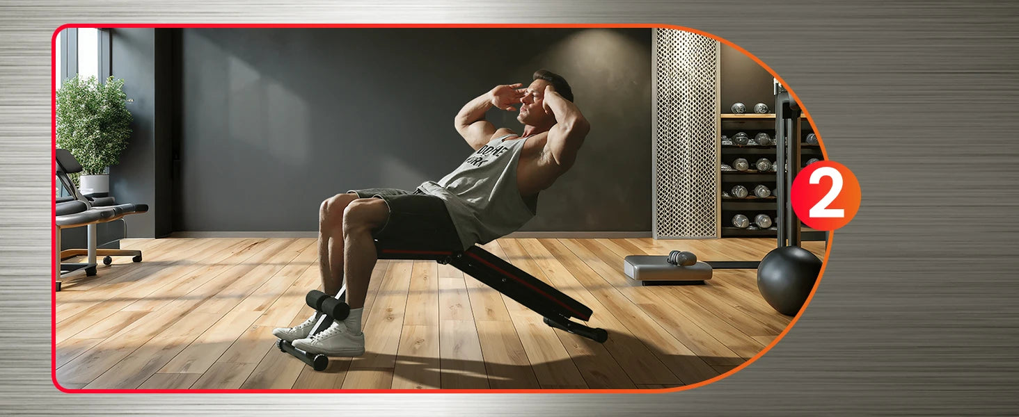 Adjustable Weight Bench for Full Body Home Gym Training