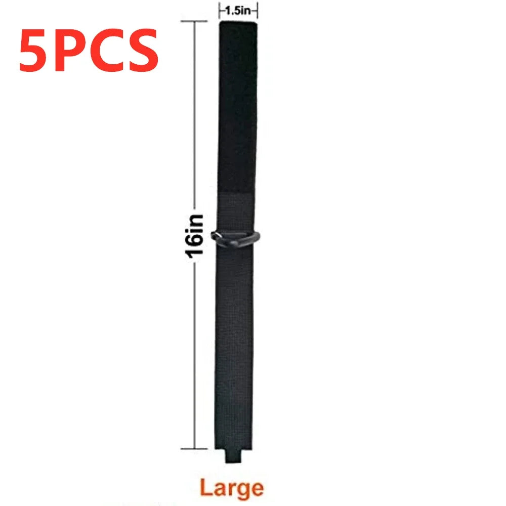 Cord Organizer Holder with Triangle Buckle Wire Manager Power Cord Management Nylon Heavy Cord Storage Straps for Cables Hoses