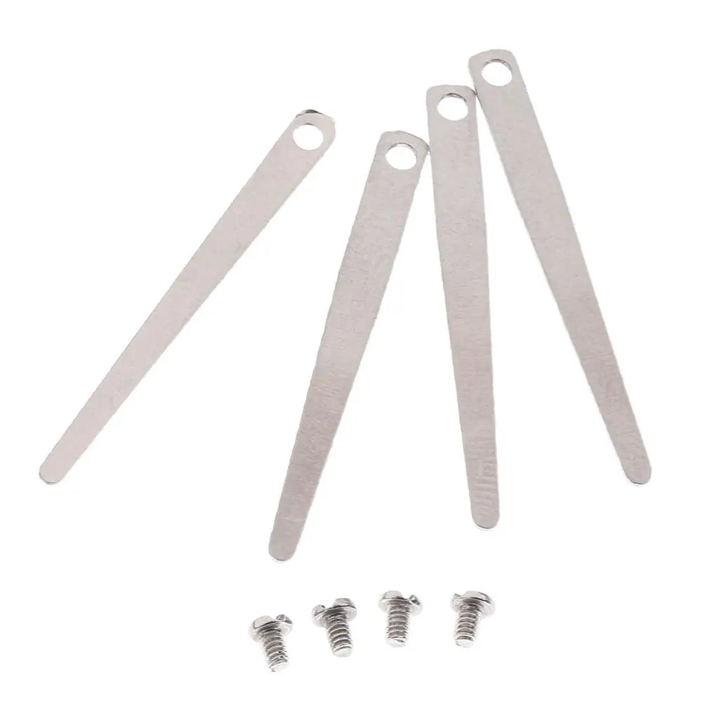 4 molas planas para saxofone com parafusos