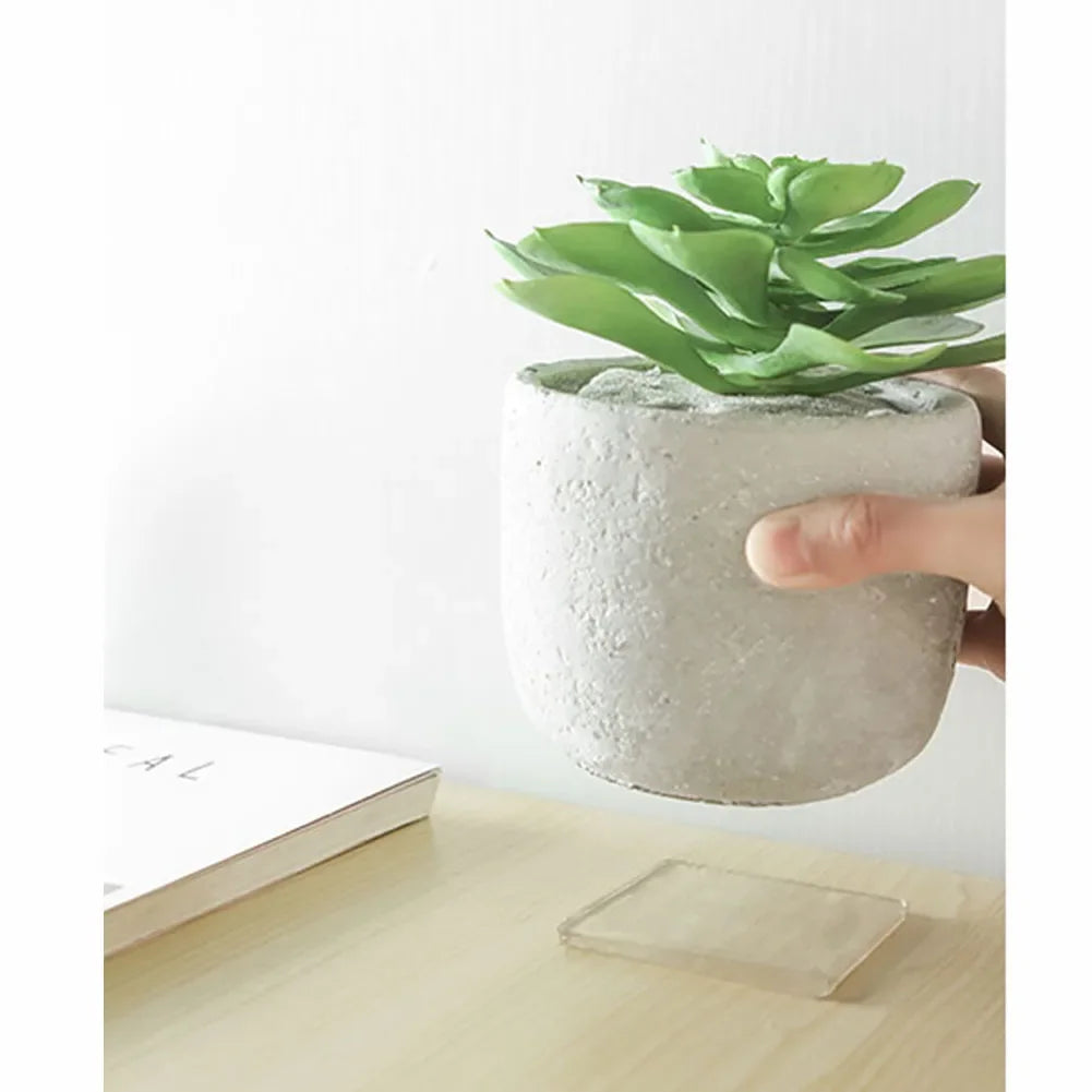 4pcs Anti Vibration Non-Slip Mat Washing Machine Silicone Pad Multifuncational Transparent Place Mats Home Bathroom Portable