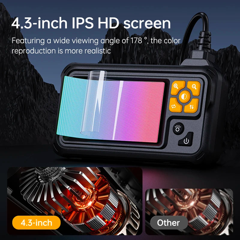 KERUI 4.3-Inch IPS Inspection Borescope Camera, 1080P, IP67