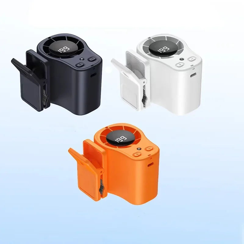 Tragbarer Clip-on-Ventilator mit LED-Licht