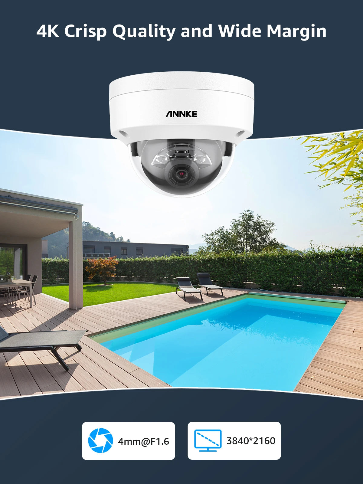 ANNKE 4K PoE NVR Security Camera System with Audio