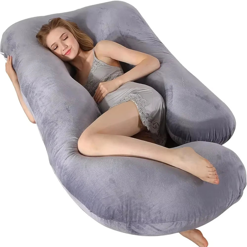 Pregnancy Pillows for Sleeping, G Shaped Full Body Maternity Pillow with Removable Cover - Support for Belly for Pregnant Women ,Home Relaxation Items