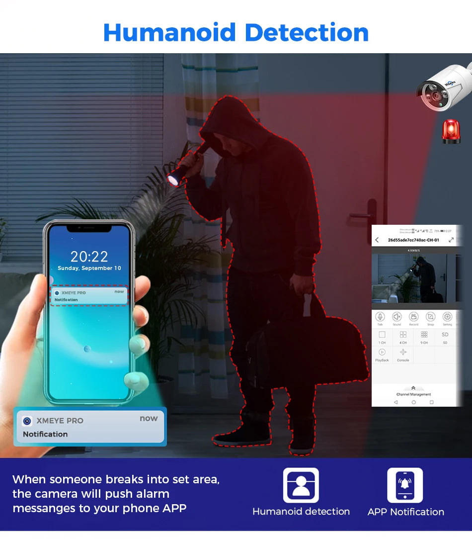 4MP/5MP PoE IP Security Camera with IR Night Vision