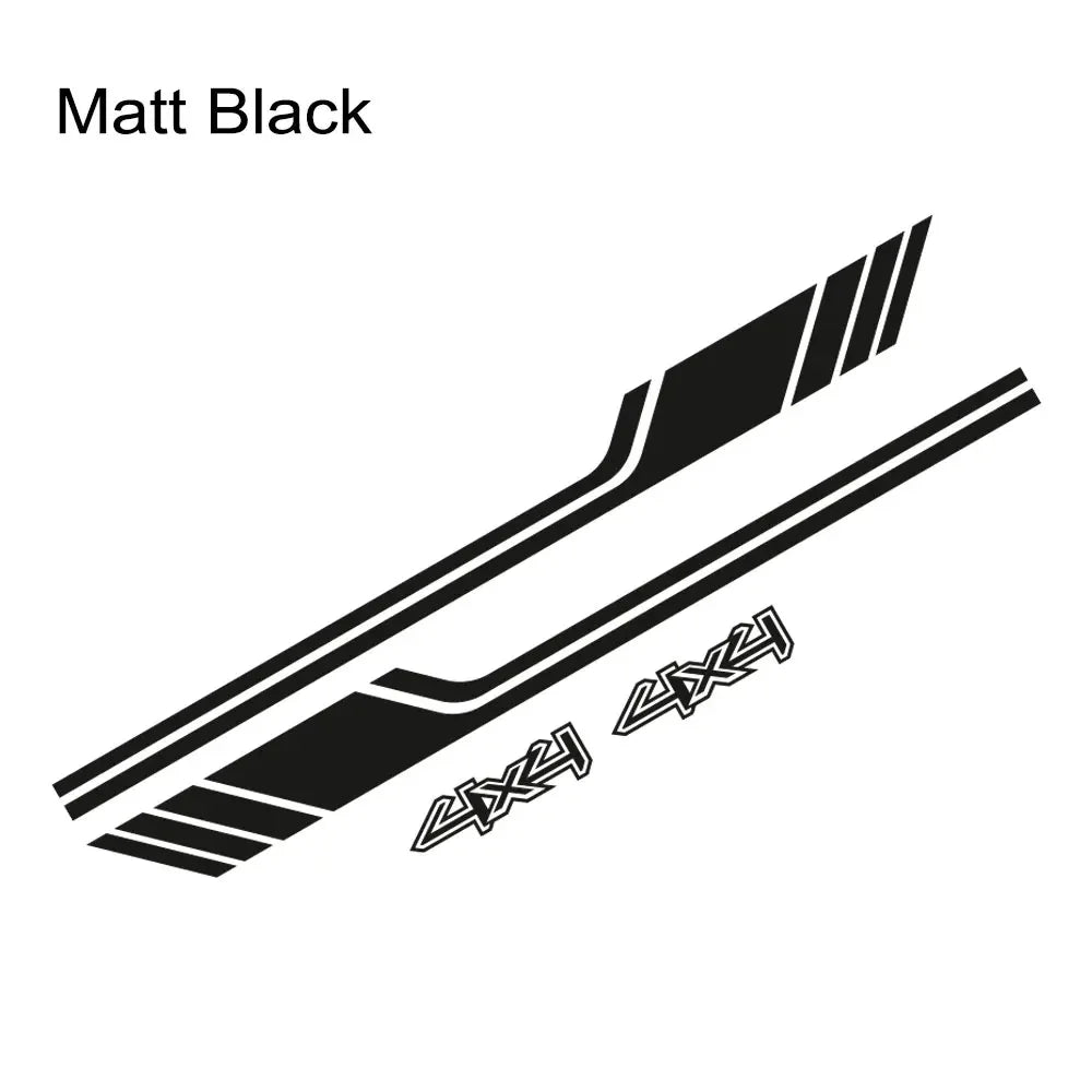 1 Pair Sport Modified 4x4 Off Road Side Letter Waist Line Stripe Body Sticker Decals Decor for Suzuki Jimny 2019 2020 2021 2022