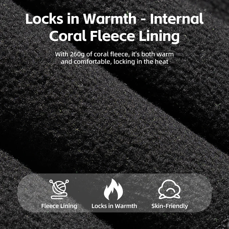 Winter Fleece Cycling Cap Windproof Helmet Liner Thermal Hat