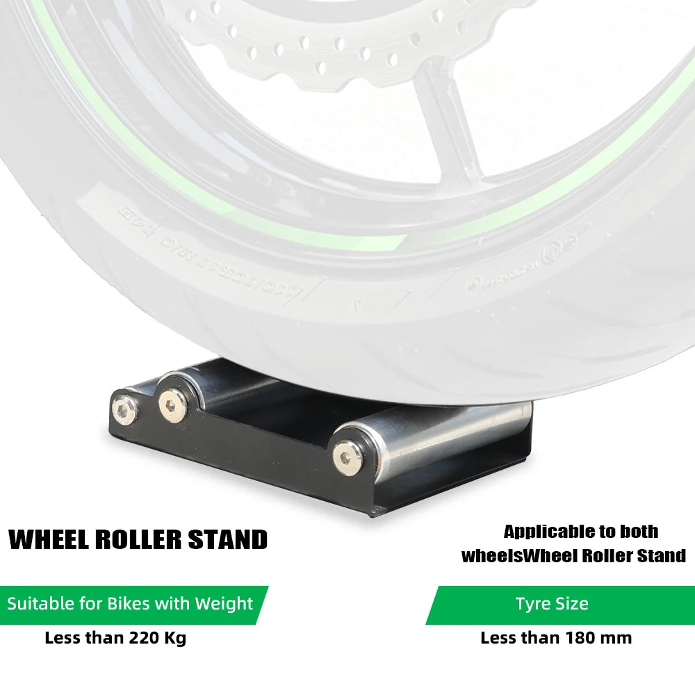 Motorcycle Universal Tire Cleaning Stand Tyre Wash Bracket Portable Chain Clean Durable Roller Ramp Lift For KTM Kawasaki Suzuki